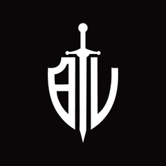 BV logo with shield shape and sword