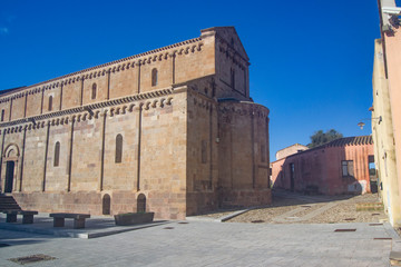 Fototapeta premium La Cattedrale Santa Maria di Monserrato di Tratalias