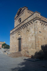 Fototapeta na wymiar La Cattedrale Santa Maria di Monserrato di Tratalias