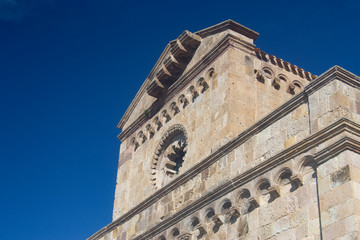 Fototapeta na wymiar La Cattedrale Santa Maria di Monserrato di Tratalias