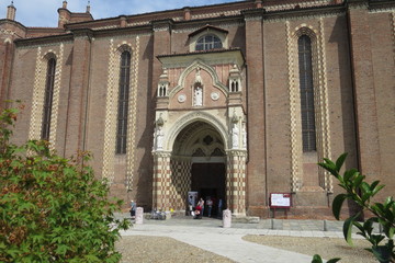 Fototapeta na wymiar Piemonte Italia Asti cattedrale del centro storico