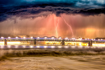 stormy weather over Toulouse