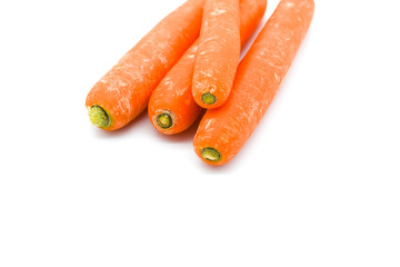 carrots isolated on white background