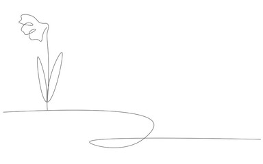 Flower outline design vector illustration