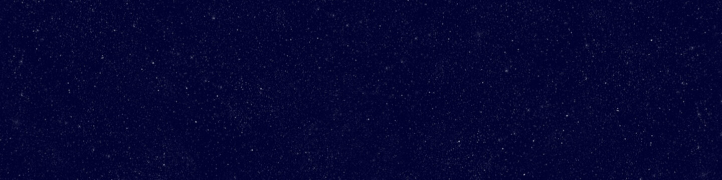 Stars In Night Sky Web Banner. Space Background.