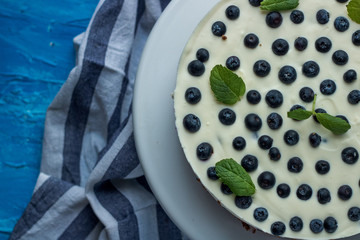 sernik z borówkami © dusiowa