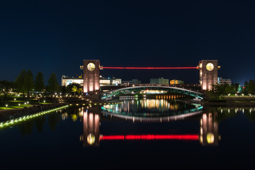 富山環水公園の夜景