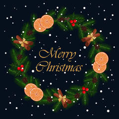 Naklejka premium christmas greeting card