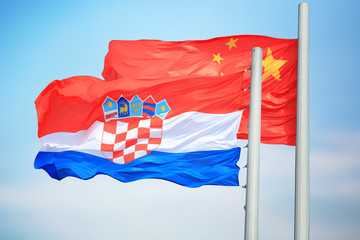 Flags of Croatia and China