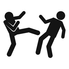 Stress public violence icon. Simple illustration of stress public violence vector icon for web design isolated on white background