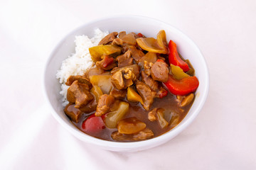 mongolian lamb with rice