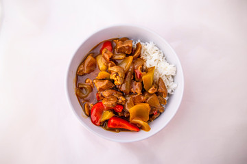 mongolian lamb with rice