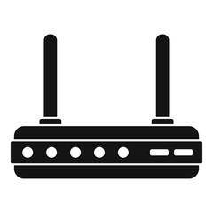 Router equipment icon. Simple illustration of router equipment vector icon for web design isolated on white background