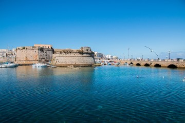 Obraz premium Angioino Aragonese castle of Gallipoli, Salento, Italy