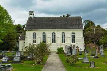 ニュージーランド　ベイ・オブ・アイランズのラッセルのクライスト教会