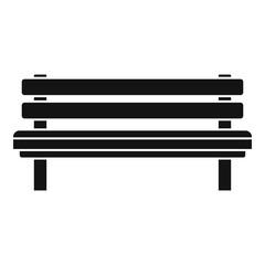 Settle bench icon. Simple illustration of settle bench vector icon for web design isolated on white background
