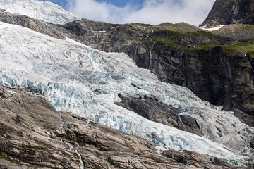 Fototapeta na wymiar Detail vom Boyabreen Gletscher im Jostedalsbreen Nationalpark, Norwegen