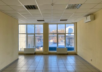 empty office with large windows