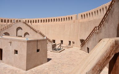 Wide Circular Tower Roof Detail, Nizwa Castle, Oman