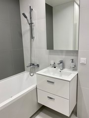 interior of modern bathroom