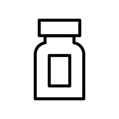 Bottle pills and capsule icon vector