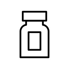 Bottle pills and capsule icon vector