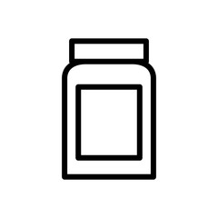 Bottle pills and capsule icon vector