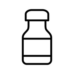 Bottle pills and capsule icon vector
