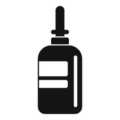 Nose sprayer icon. Simple illustration of nose sprayer vector icon for web design isolated on white background