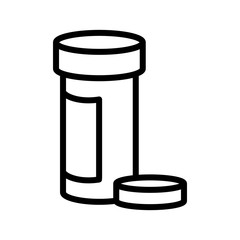 Bottle pills and capsule icon vector