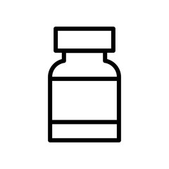 Bottle pills and capsule icon vector