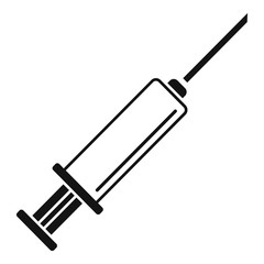 Medical syringe icon. Simple illustration of medical syringe vector icon for web design isolated on white background