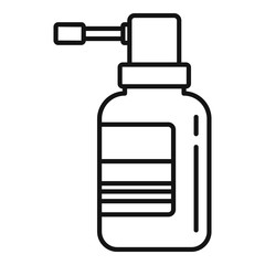 Medical spray icon. Outline medical spray vector icon for web design isolated on white background