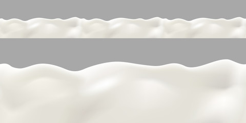 Fototapeta premium Milk vector seamless background for label design or advertising needs. Best for poster, leaflet, brochure, label or packaging design and ad production.