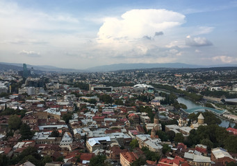 Aerial view of Tbilisi, Georgia