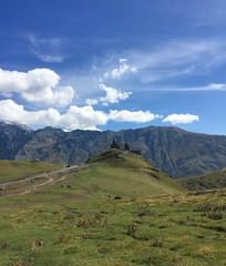 Mountain scenery of Kazbegi, Georgia