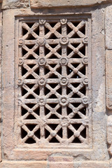 Beautiful  Stone window design, Virupaksheshwar Temple , Pattadakal, INDIA