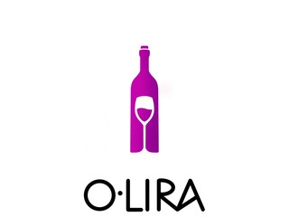 Bottle of wine with glass and grapes