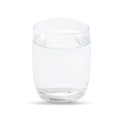 clean water isolated on white background