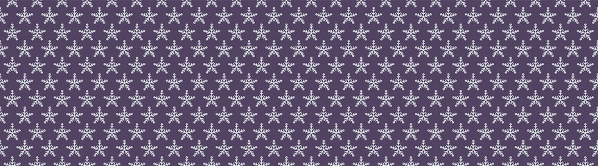 Hand drawn snowflakes - seamless pattern. Vector.