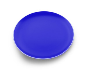 empty plate isolated on white background
