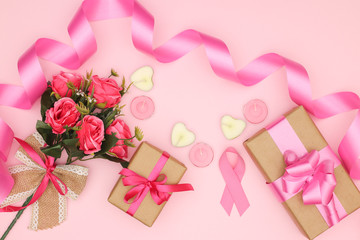 Birthday, Valentine's day, Mother's day pink decoration 