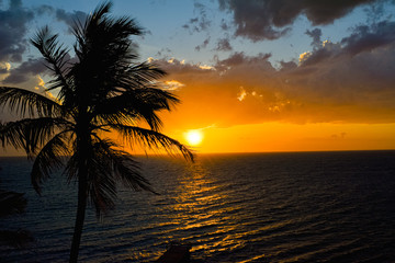Fototapeta na wymiar Sonnenuntergang an dem Golf von Mexiko