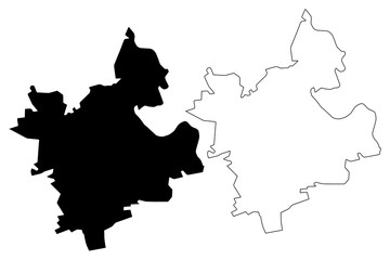 Anenii Noi District (Republic of Moldova, Administrative divisions of Moldova) map vector illustration, scribble sketch Anenii Noi map