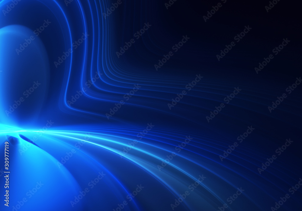 Wall mural abstract color dynamic background with lighting effect. fractal art