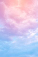 cloud background with a pastel colour