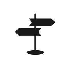 Road Signpost vector icon