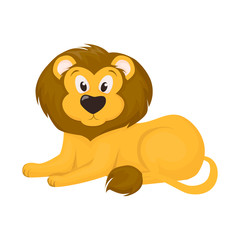 Lion vector character illustration.