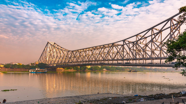Howrah Bridge is a bridge with a suspended span over the Hooghly River in West Bengal, India.