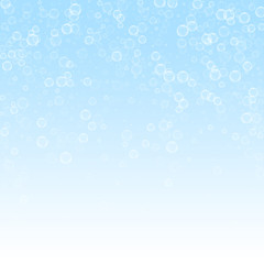 Soap bubbles abstract background. Blowing bubbles 